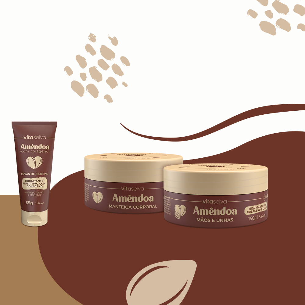 Óleo Corporal Vita Seiva Amêndoa 130ml Baunilha