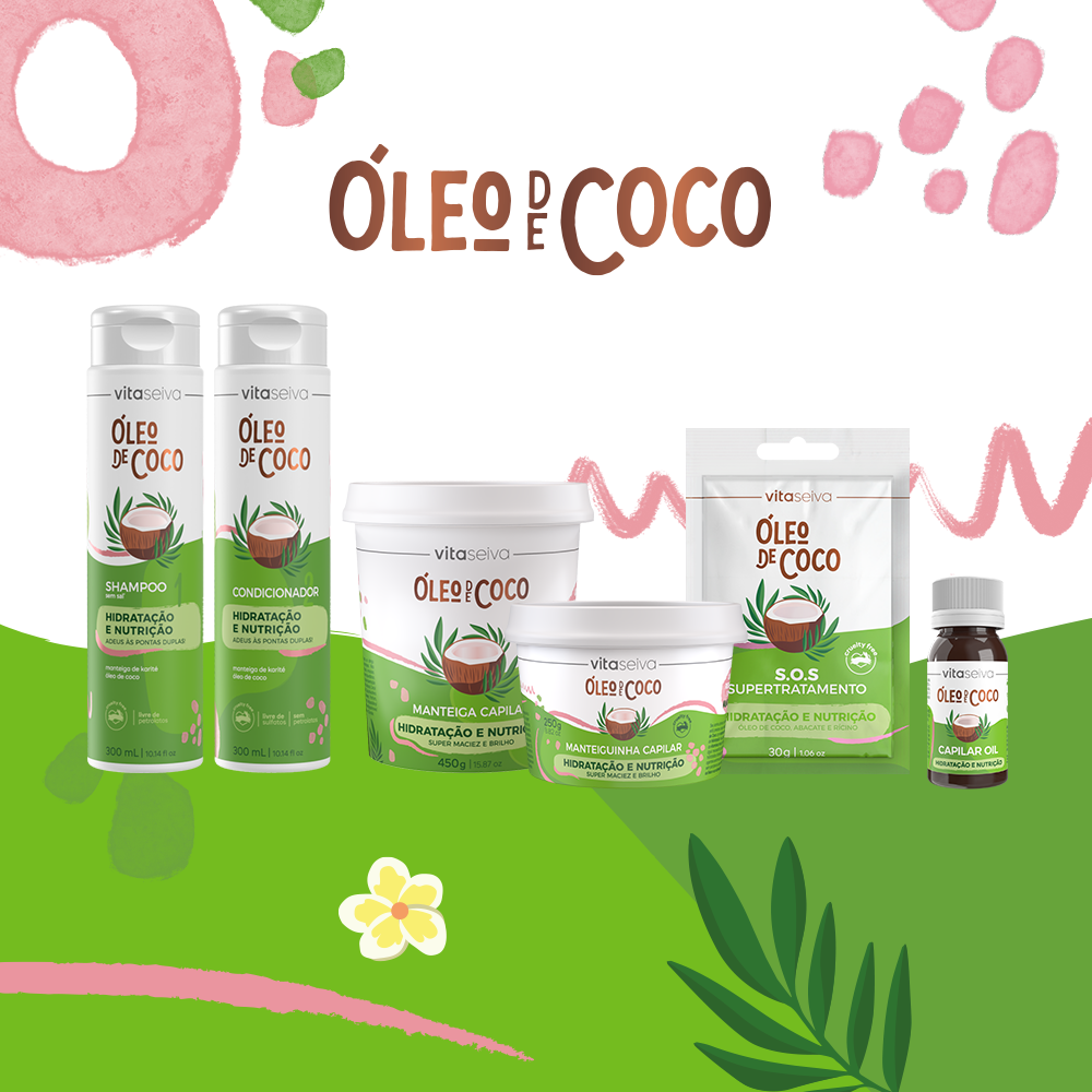 Manteiguinha Vita Seiva Óleo de Coco 250g Hidratação