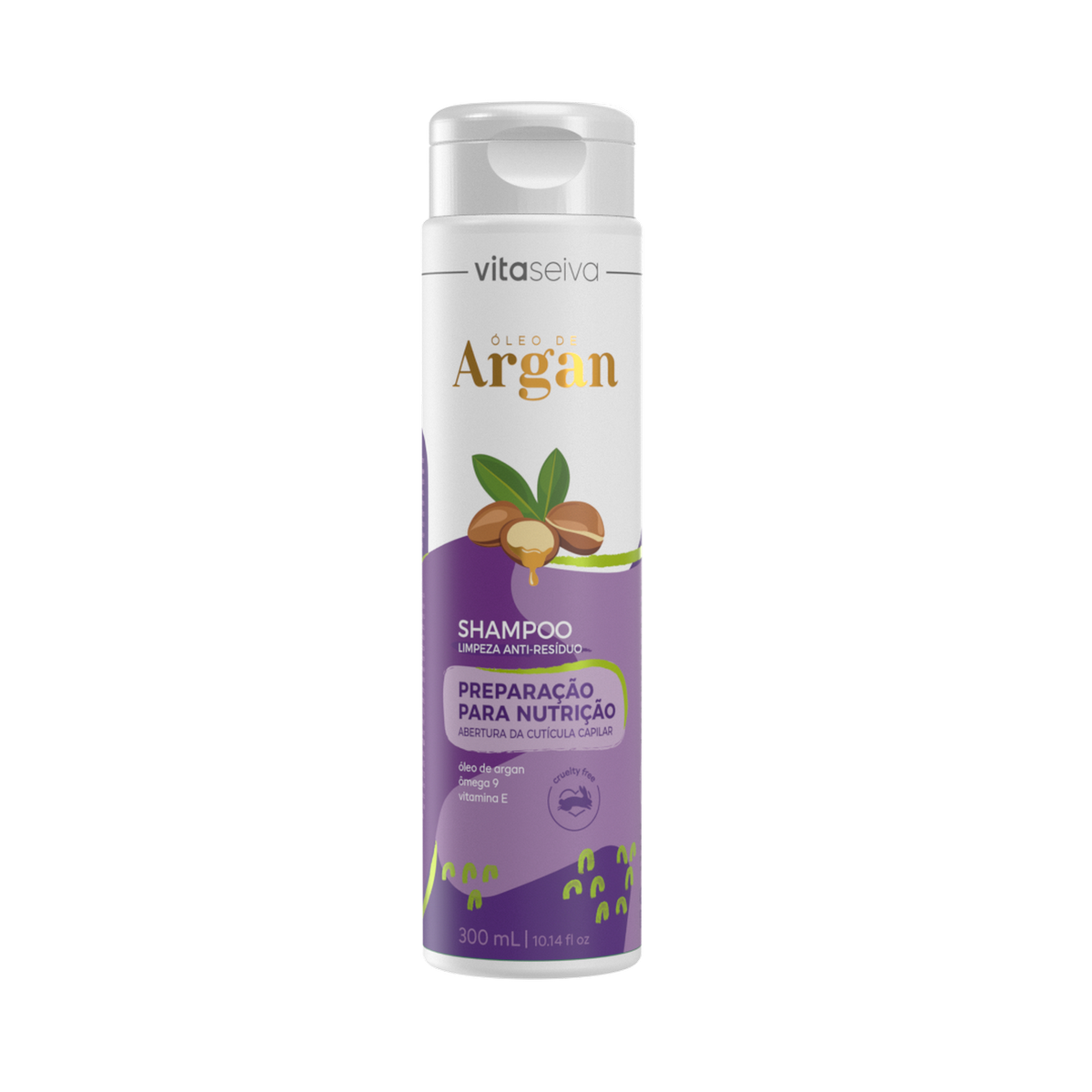 Shampoo Vita Seiva Óleo de Argan 300ml Anti-Resíduo