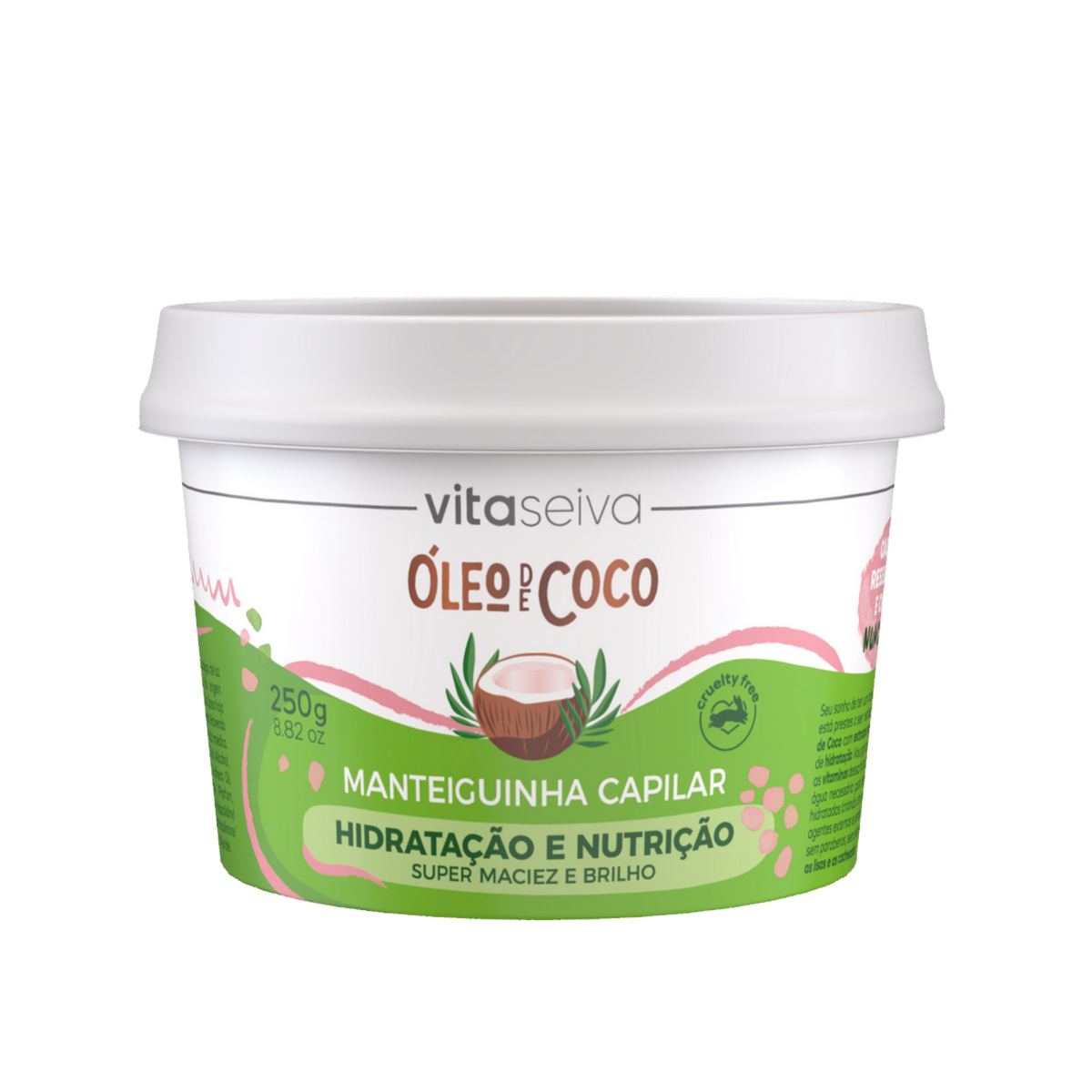 Manteiguinha Vita Seiva Óleo de Coco 250g Hidratação