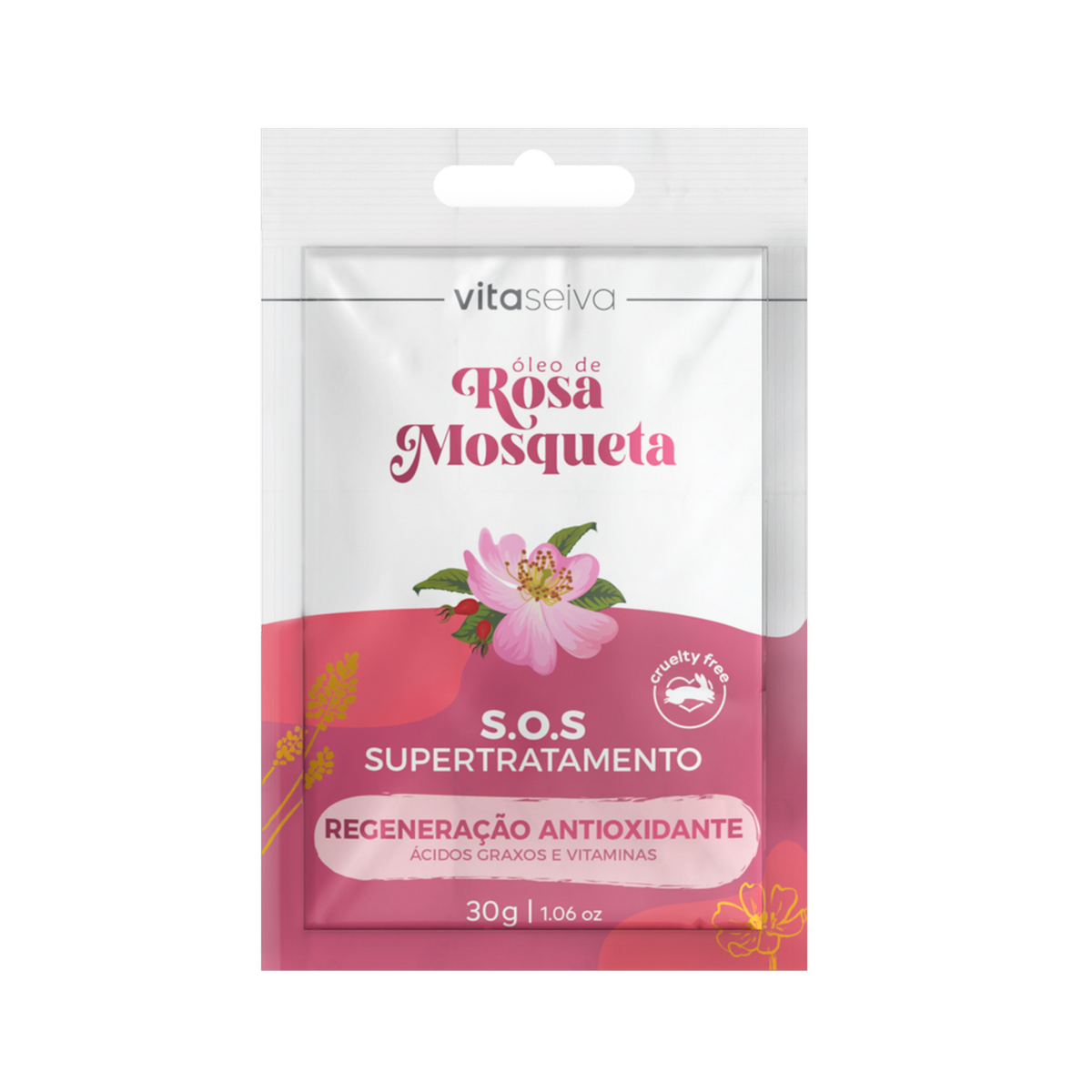 Sachê Vita Seiva Óleo de Rosa Mosqueta 30g SOS
