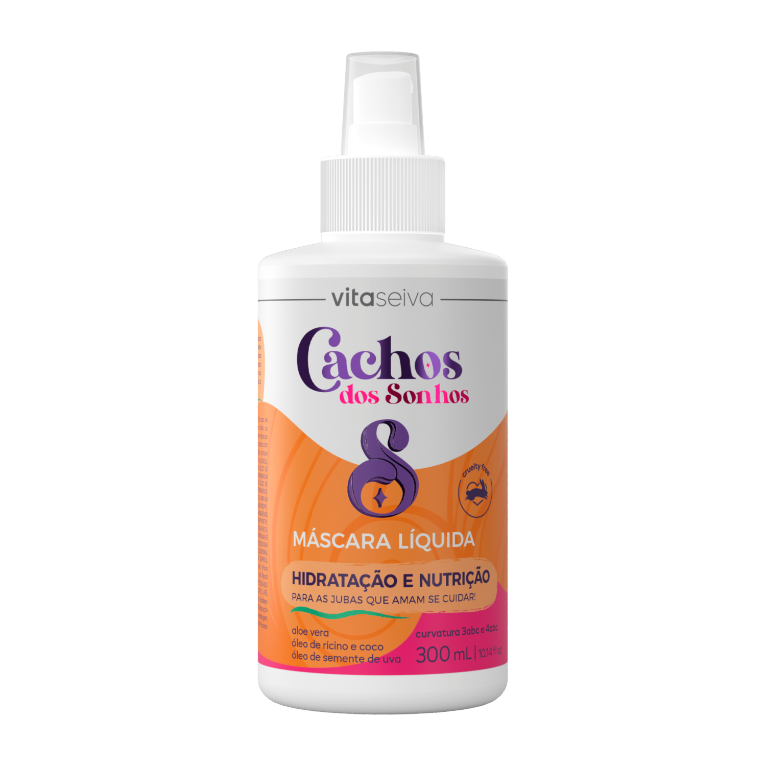 Máscara Líquida Cachos dos Sonhos Vita Seiva 300ml