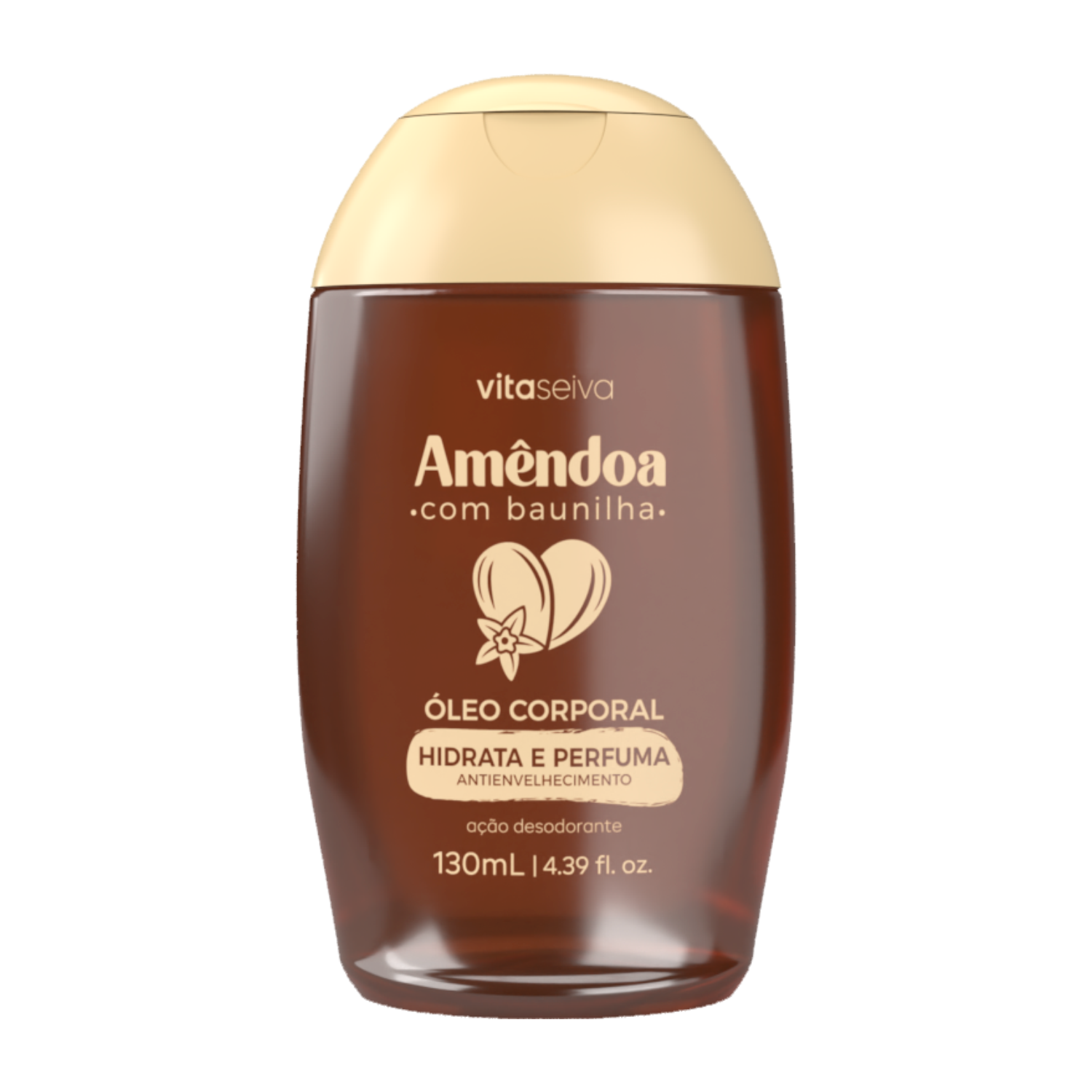 Óleo Corporal Baunilha Amêndoa Vita Seiva 130ml