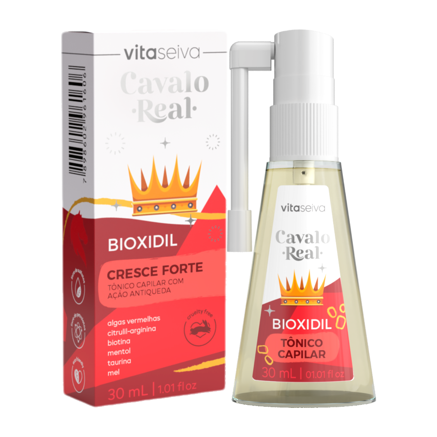 Tônico Capilar Bioxidil Cavalo Real Vita Seiva 30ml