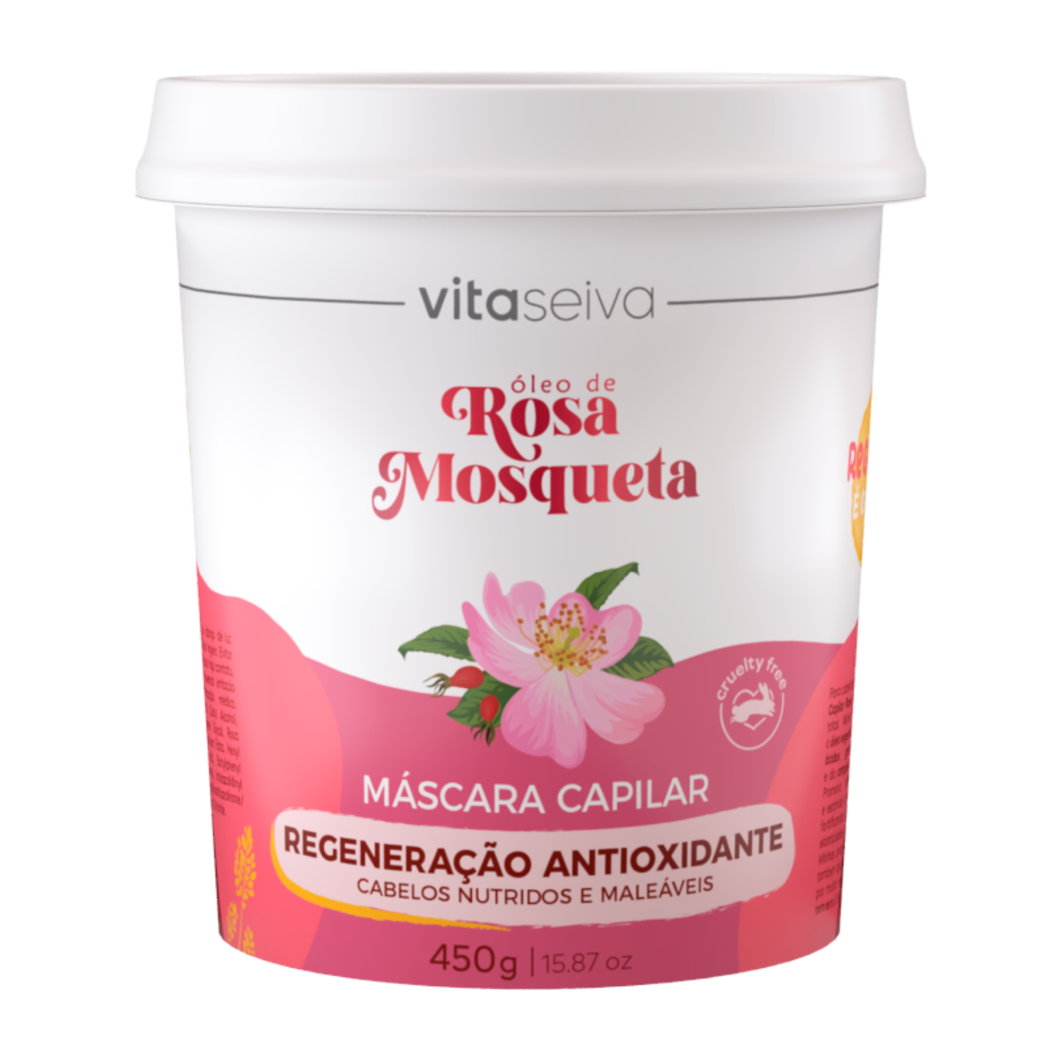 Máscara Capilar Óleo de Rosa Mosqueta Vita Seiva 450g