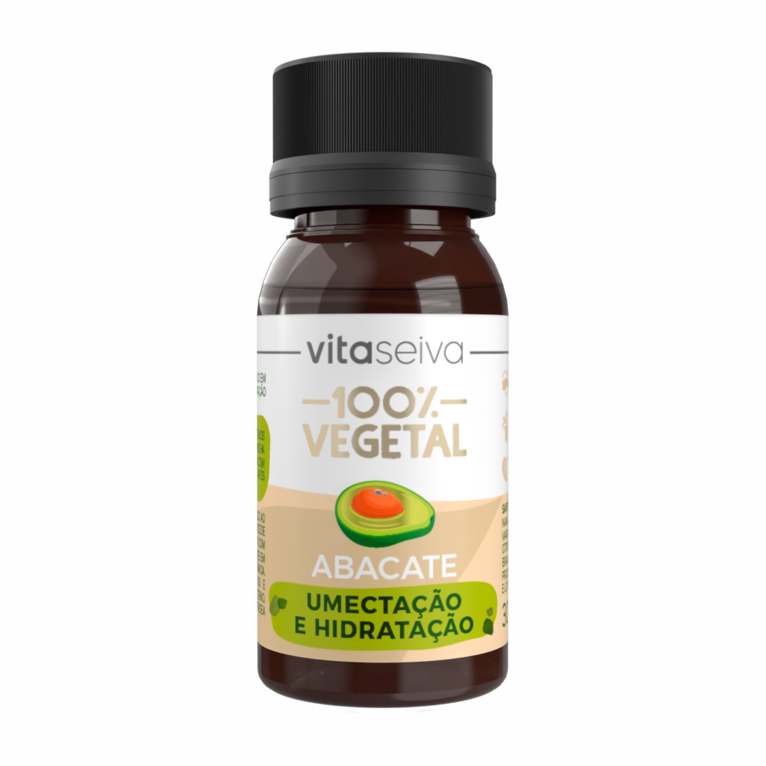 Óleo Capilar Abacate 100% Vegetal Vita Seiva 30ml