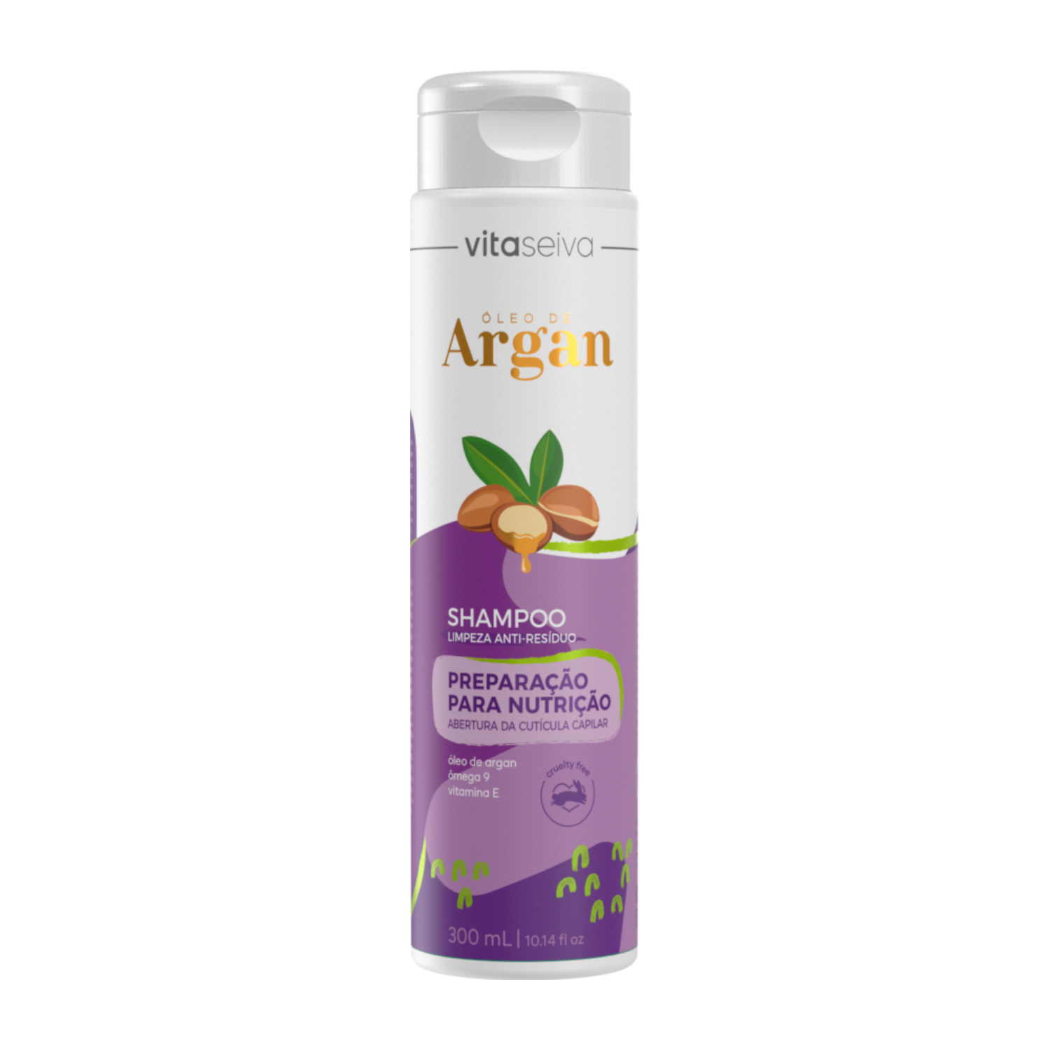Shampoo Anti-Resíduo Óleo de Argan Vita Seiva 300ml