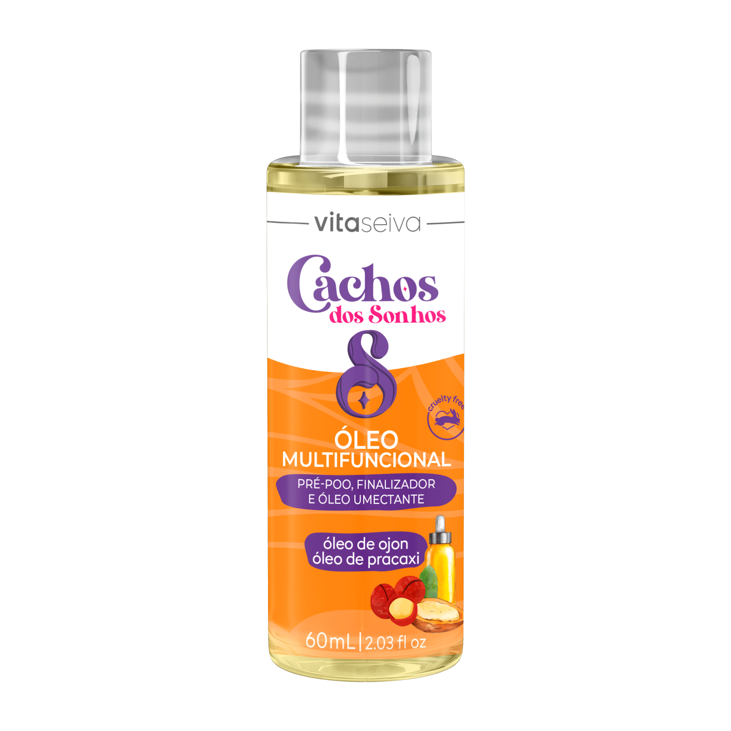 Óleo Capilar Ojon Pracaxi Cachos dos Sonhos Vita Seiva 60ml