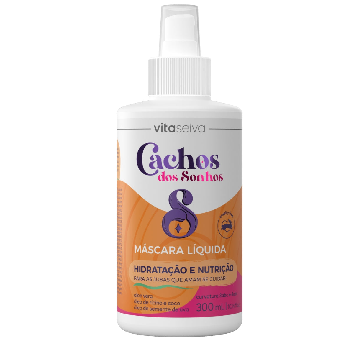MÁSCARA LIQUIDA CACHOS DOS SONHOS VITA SEIVA 300ml