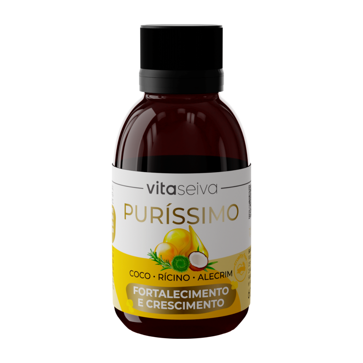 Validar Óleo Alecrim Coco Rícino 100% Puríssimo Vita Seiva 60ml
