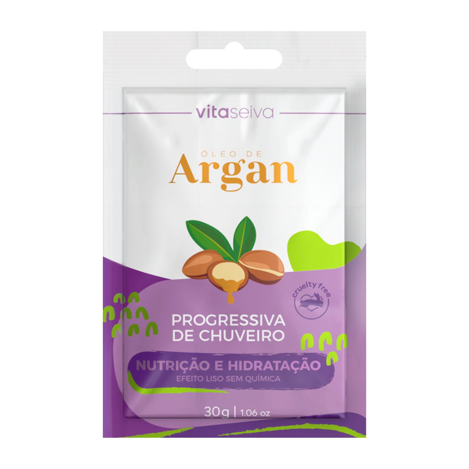 Sachê Progressiva de Chuveiro Óleo de Argan Vita Seiva 30g